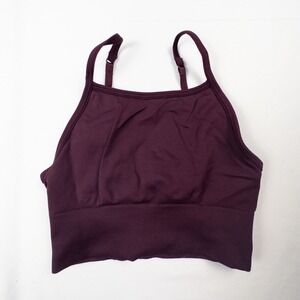 Lululemon Women's Maroon Sports Bra Adjustable Straps Fits like a 4